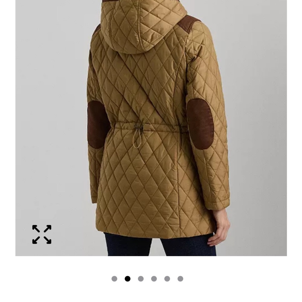 Ralph Lauren Quilted tan jacket. New and unworn. Out of box, tags removed. - Picture 2 of 6